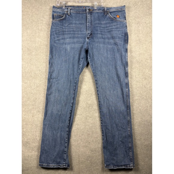 Wrangler Other - Wrangler FR Flame Resistant Jeans CAT2 2112 Workwear 42x34 Blue 18FRAC47D